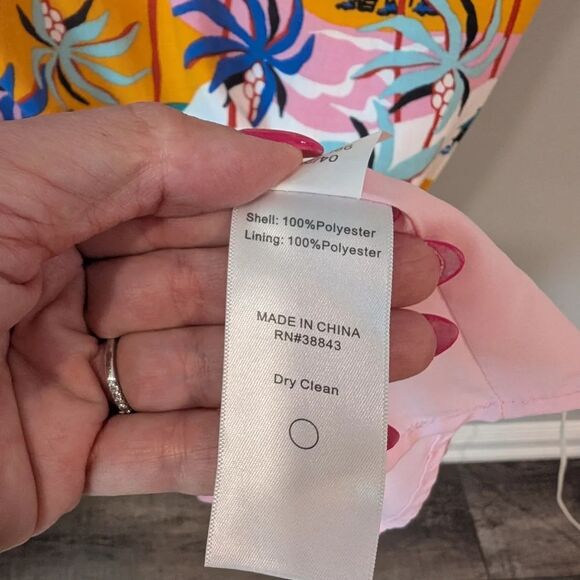 Sam Edelman Tropical Print Sleeveless Dress - Picture 6 of 10